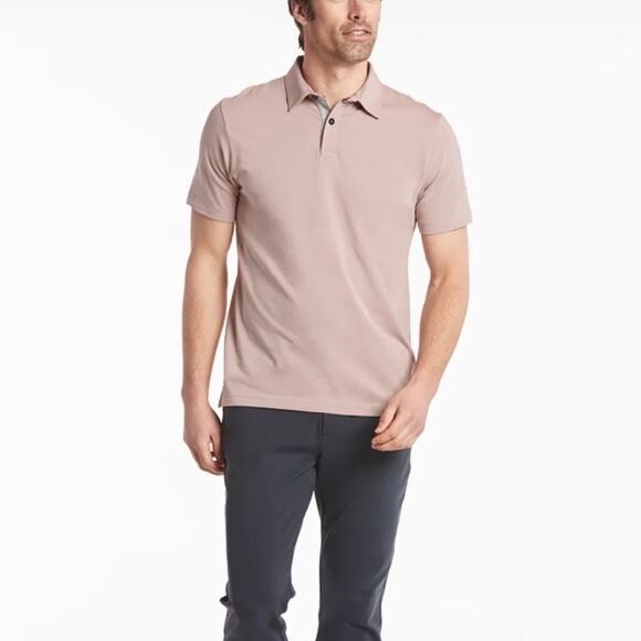 Public Rec Go-To Performance Polo Dusky Rose M - Picture 1 of 12